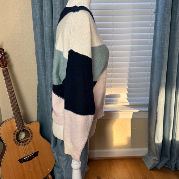 Joie Megu Wool/Cashmere Cropped Sweater Porcelain Multi Size XS - Picture 9 of 12